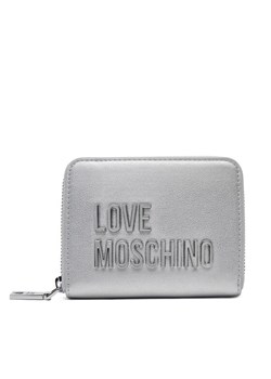Mały Portfel Damski LOVE MOSCHINO JC5613PP1MKD196B Srebrny ze sklepu eobuwie.pl w kategorii Portfele damskie - zdjęcie 182023505