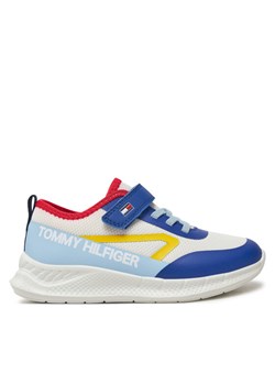 Sneakersy Tommy Hilfiger Low Cut Lace-Up/Velcro Sneaker T1B9-33868-1756 S Biały ze sklepu eobuwie.pl w kategorii Buty sportowe dziecięce - zdjęcie 182023756