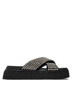 Klapki Liu Jo Lovely Sandal 02 BA4133 TX421 Czarny ze sklepu eobuwie.pl w kategorii Klapki damskie - zdjęcie 182023938