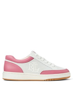 Sneakersy LAUREN RALPH LAUREN Hailey Low-Top Lace-Up 802951391002 Biały ze sklepu eobuwie.pl w kategorii Buty sportowe damskie - zdjęcie 182023958