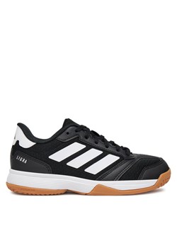 Buty halowe adidas Ligra 8 Indoor Shoes Kids JR0744 Czarny ze sklepu eobuwie.pl w kategorii Buty sportowe dziecięce - zdjęcie 182024005
