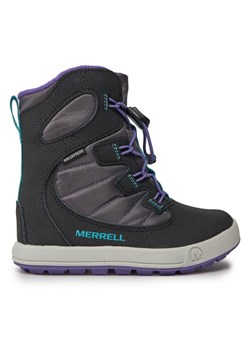Śniegowce Merrell Snow Bank 4.0 Wtrpf Mk167148 Czarny ze sklepu eobuwie.pl w kategorii Buty zimowe dziecięce - zdjęcie 182024085