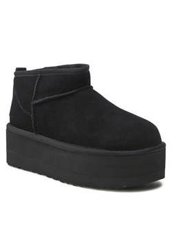 Śniegowce Ugg W Classic Ultra Mini Platform 1135092 Czarny ze sklepu eobuwie.pl w kategorii Śniegowce damskie - zdjęcie 182024237