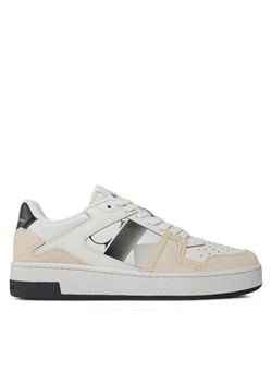 Sneakersy Calvin Klein Jeans Basket Cupsole Lace Mix Nbs Sat YW0YW01446 Biały ze sklepu eobuwie.pl w kategorii Buty sportowe damskie - zdjęcie 182024655