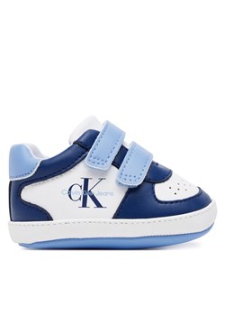 Sneakersy Calvin Klein Jeans Low Cut Velcro V0B9-82071-1433 Niebieski ze sklepu eobuwie.pl w kategorii Buty sportowe dziecięce - zdjęcie 182025029