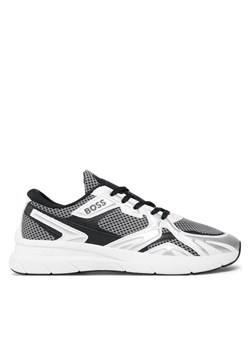 Sneakersy Boss Owen 50504289 10254489 01 Srebrny ze sklepu eobuwie.pl w kategorii Buty sportowe męskie - zdjęcie 182025089