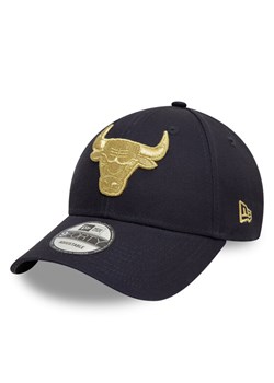 Czapka z daszkiem New Era Chicago Bulls Metallic 9FORTY 60595196 Granatowy ze sklepu eobuwie.pl w kategorii Czapki z daszkiem damskie - zdjęcie 182025387