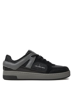 Sneakersy Calvin Klein Jeans Basket Cup Low Laceup Lth Ml Mtr YM0YM00994 Czarny ze sklepu eobuwie.pl w kategorii Trampki męskie - zdjęcie 182025429