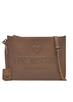 Torebka LOVE MOSCHINO JC4118PP1LL1020A Brązowy ze sklepu eobuwie.pl w kategorii Kopertówki - zdjęcie 182025437