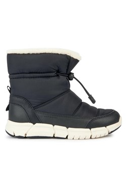 Śniegowce Geox J Flexyper Girl B Ab J36APB 0FUME C9999 S Czarny ze sklepu eobuwie.pl w kategorii Buty zimowe dziecięce - zdjęcie 182025599