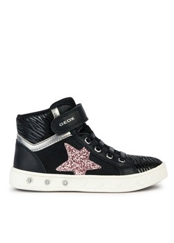Sneakersy Geox J Skylin Girl J368WG 0BJDH C9231 DD Czarny ze sklepu eobuwie.pl w kategorii Buty sportowe dziecięce - zdjęcie 182025955