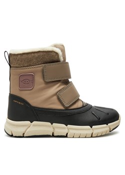 Śniegowce Geox J Flexyper Girl B Ab J46APC 054FU C0533 M Beżowy ze sklepu eobuwie.pl w kategorii Buty zimowe dziecięce - zdjęcie 182025999