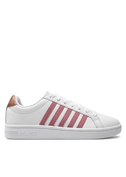 Sneakersy K-Swiss Court Tiebreak 97011-169-M Biały ze sklepu eobuwie.pl w kategorii Buty sportowe damskie - zdjęcie 182026075
