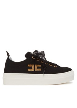 Sneakersy Elisabetta Franchi F4-A9E-0241 Czarny ze sklepu eobuwie.pl w kategorii Buty sportowe damskie - zdjęcie 182026796