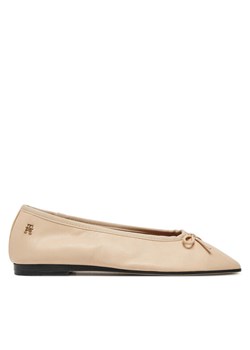 Baleriny Tommy Hilfiger Soft Leather Ballerina Bow FW0FW08355 Różowy ze sklepu eobuwie.pl w kategorii Balerinki - zdjęcie 182026847