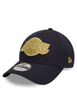 Czapka z daszkiem New Era LA Lakers Metallic 9FORTY 60595197 Granatowy ze sklepu eobuwie.pl w kategorii Czapki z daszkiem damskie - zdjęcie 182027155