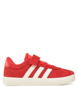 Sneakersy adidas VL Court 3.0 JH6314 Czerwony ze sklepu eobuwie.pl w kategorii Buty sportowe dziecięce - zdjęcie 182027347
