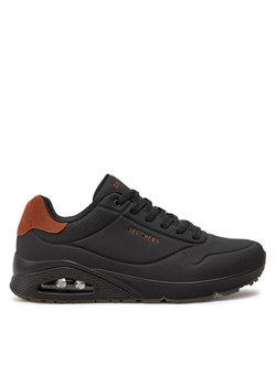 Sneakersy Skechers Uno - Suited On Air 183004 Czarny ze sklepu eobuwie.pl w kategorii Buty sportowe męskie - zdjęcie 182027378