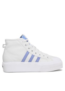 Sneakersy adidas Nizza Platform Mid FZ6189 Biały ze sklepu eobuwie.pl w kategorii Trampki damskie - zdjęcie 182027536