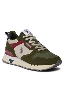 Sneakersy U.S. Polo Assn. BUZZY001A Zielony ze sklepu eobuwie.pl w kategorii Buty sportowe męskie - zdjęcie 182027967