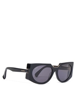 Okulary przeciwsłoneczne Max Mara MM0123 01A Czarny ze sklepu eobuwie.pl w kategorii Okulary przeciwsłoneczne damskie - zdjęcie 182028028