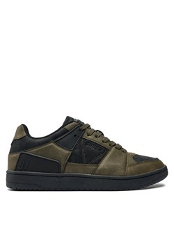 Sneakersy Guess Sava Low FMTSAL PEL12 Khaki ze sklepu eobuwie.pl w kategorii Buty sportowe męskie - zdjęcie 182028388