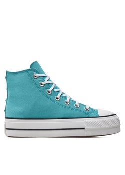 Trampki Converse Chuck Taylor All Star Lift Platform Stars A06492C Turkusowy ze sklepu eobuwie.pl w kategorii Trampki damskie - zdjęcie 182028427