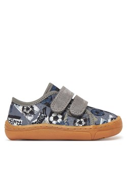 Kapcie Froddo Barefoot Canvas G1700379-27 M Szary ze sklepu eobuwie.pl w kategorii Kapcie dziecięce - zdjęcie 182028519