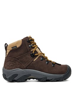 Trekkingi Keen Pyrenees Waterproof Hiking Boot 1029722 Brązowy ze sklepu eobuwie.pl w kategorii Buty trekkingowe damskie - zdjęcie 182028647