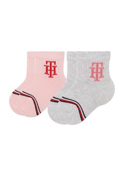 Zestaw 2 par wysokich skarpet dziecięcych Tommy Hilfiger 701220276 Kolorowy ze sklepu eobuwie.pl w kategorii Skarpetki dziecięce - zdjęcie 182028699
