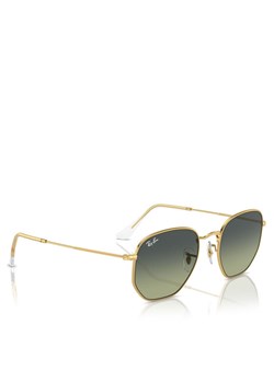 Okulary przeciwsłoneczne Ray-Ban Hexagonal 0RB3548 001/BH Złoty ze sklepu eobuwie.pl w kategorii Okulary przeciwsłoneczne damskie - zdjęcie 182028728