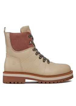 Trapery Lumberjack KRISTY SW50501-015-M07 Écru ze sklepu eobuwie.pl w kategorii Workery damskie - zdjęcie 182029616