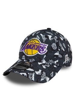 Czapka z daszkiem New Era Seas Print 940 Lakers 60435156 Czarny ze sklepu eobuwie.pl w kategorii Czapki z daszkiem męskie - zdjęcie 182029768
