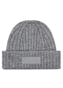 Czapka Tommy Hilfiger Twist AW0AW15325 Szary ze sklepu eobuwie.pl w kategorii Czapki zimowe damskie - zdjęcie 182029947