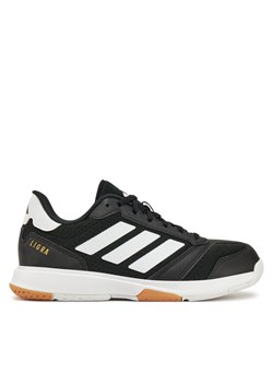 Buty halowe adidas Ligra 8 Indoor IH8119 Czarny ze sklepu eobuwie.pl w kategorii Buty sportowe damskie - zdjęcie 182030196