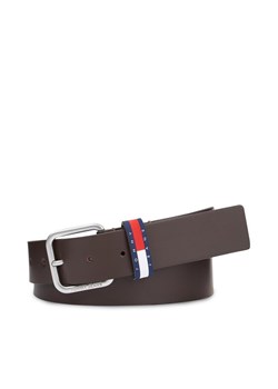 Pasek Męski Tommy Jeans Tjm Ryan 3.5 AM0AM12337 Brązowy ze sklepu eobuwie.pl w kategorii Paski męskie - zdjęcie 182030247