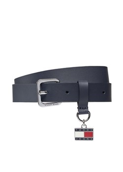 Pasek Damski Tommy Jeans Tjw Plaque 2.5 AW0AW15837 Granatowy ze sklepu eobuwie.pl w kategorii Paski damskie - zdjęcie 182030418