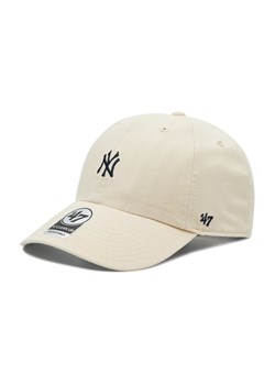 Czapka z daszkiem 47 Brand New York Yankees MLB Base Runner Clean Up B-BSRNR17GWS-NT Beżowy ze sklepu eobuwie.pl w kategorii Czapki z daszkiem damskie - zdjęcie 182030419