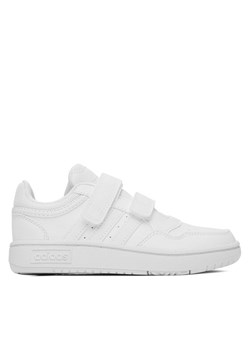 Sneakersy adidas Hoops Lifestyle Basketball Hook-and-Loop GW0436 Biały ze sklepu eobuwie.pl w kategorii Buty sportowe dziecięce - zdjęcie 182030745