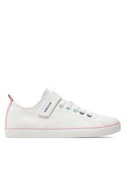 Trampki Geox J Gisli Girl J454NA 00010 C1000 D Biały ze sklepu eobuwie.pl w kategorii Trampki dziecięce - zdjęcie 182030806