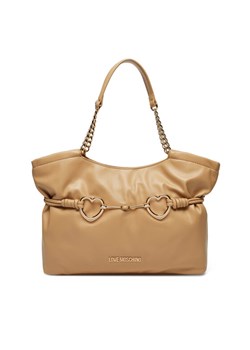Torebka LOVE MOSCHINO JC4036PP1MLB0105 Beżowy ze sklepu eobuwie.pl w kategorii Torby Shopper bag - zdjęcie 182030916