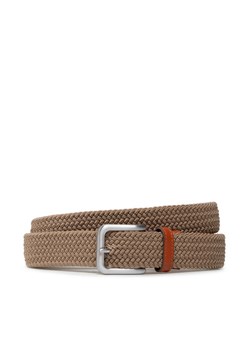 Pasek Męski Jack&Jones Jacspring Woven Belt Noos12118114 Beżowy ze sklepu eobuwie.pl w kategorii Paski męskie - zdjęcie 182031027