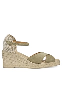 Espadryle Geox D Gelsa Low D45NGA 00022 C3704 Khaki ze sklepu eobuwie.pl w kategorii Espadryle damskie - zdjęcie 182031209