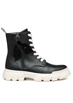 Kozaki Geox J Junette Girl J36HVG 000BC C9B1P S Czarny ze sklepu eobuwie.pl w kategorii Buty zimowe dziecięce - zdjęcie 182031329
