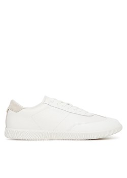 Sneakersy Calvin Klein Low Top Lace Up Tmbl Lth HM0HM01803 Biały ze sklepu eobuwie.pl w kategorii Buty sportowe męskie - zdjęcie 182031478