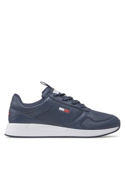 Sneakersy Tommy Jeans Flexi Runner Ess EM0EM01080 Granatowy ze sklepu eobuwie.pl w kategorii Buty sportowe męskie - zdjęcie 182031586