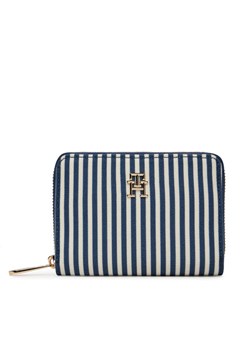 Duży Portfel Damski Tommy Hilfiger Poppy Summer AW0AW17270 Écru ze sklepu eobuwie.pl w kategorii Portfele damskie - zdjęcie 182031759