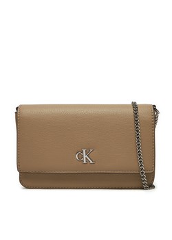 Torebka Calvin Klein K60K612260 Beżowy ze sklepu eobuwie.pl w kategorii Kopertówki - zdjęcie 182031905