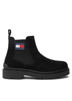 Sztyblety Tommy Jeans EM0EM01468 Czarny ze sklepu eobuwie.pl w kategorii Buty zimowe męskie - zdjęcie 182032155