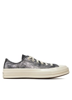 Trampki Converse Chuck 70 Suede Shimmer Ox A10379C Szary ze sklepu eobuwie.pl w kategorii Trampki damskie - zdjęcie 182032277